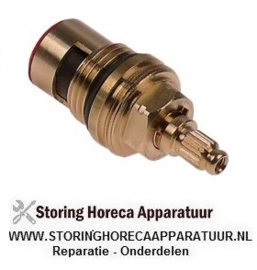 019548419 - Keramisch kraan bovendeel adapter opname draad 1/2" rotatiehoek 90° warm water Dr.G2: M24x1