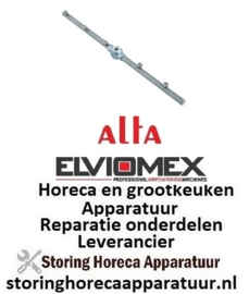807 503301 -Naspoelarm L 370mm sproeiers 5 inbouw ø 10mm inbouwpositie boven ALFA