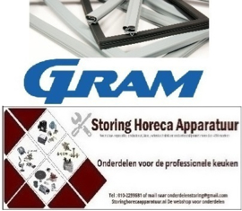 637761220023 - Koeldeurrubber B 575mm L 725mm steekmaat voor koelkast GRAM K200RE