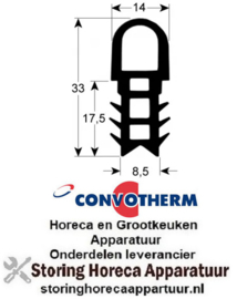 499900057 - Ovenrubber per meter voor Convotherm