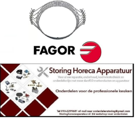 398417670 -Verwarmingselement 15000W 230V VC 6 ID ø 505mm OD ø 517mm L 620mm H 195mm B1 155mm H1 27mm FAGOR