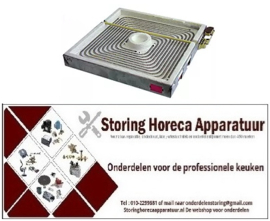 VE144490008 - Keramische kookplaat L 300mm B 300mm 4000 Watt - 400 Volt