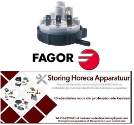 220541594 -Pressostaat drukbereik 85/50mbar aansluiting 6 mm ø 58mm drukaansluiting horizontaal FAGOR