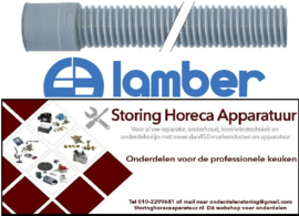 445530587 - Afvoerslang DN28 L 2000mm recht ø binnen 32mm recht ø buiten 40mm slang ø buiten 35mmvoor vaatwasser LAMBER