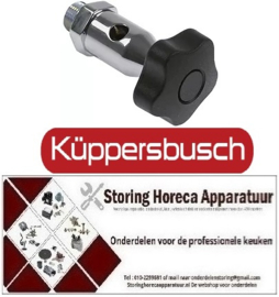 GA405540013 - Be- en ontluchter draad 3/8" OD SB 27 verchroomd L 86mm KUPPERSBUSCH
