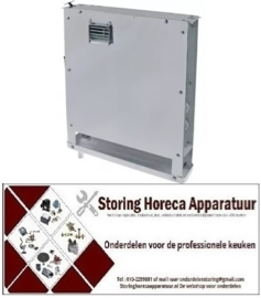 186750442 - Verdamper L 380mm H 425mm dikte 70mm inbouwpositie gecentreerd 122m³/h - 2m/s voor koeling