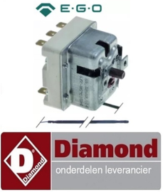 ST191310051 - Maximaalthermostaat  560°C 3-polig 20A voeler ø 3,9mm voeler L 228mm pijp ø 870mm DIAMOND MACRO42