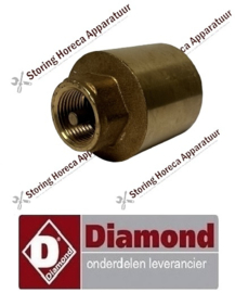 3236600226 - Terugslagklep veer messing binnendraad BSP PN25 3/8'' DIAMOND