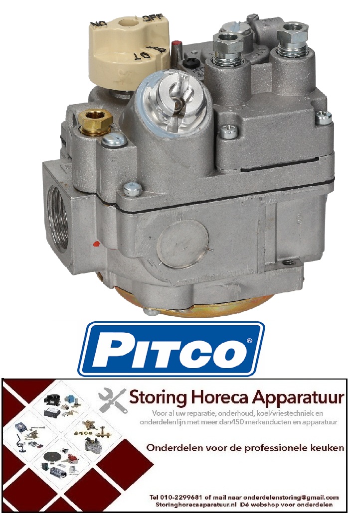 VE147-R-4J1-541-010 - Gasventiel U7000BGOR 1/2"x1/2" NAT 4.0" W.C. TC NR - PITCO