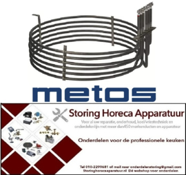 384418107 - Verwarmingselement 7500W 230V VC 3 ID ø 368mm AD ø 385mm L 405mm H 135mm L1 24mm B1 105mm METOS