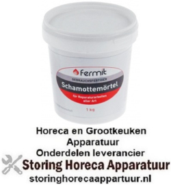 108890044 - Steenmortel pizza stenen reparatie specie 1000 gram - t.max. hoger dan +1600°C