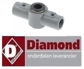 430519601 -Naspoelarmkruis inbouw ø 10mm L 65mm H 27mm voor vaatwasser DIAMOND 04d/6s