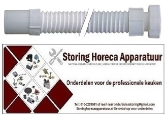 557515082 - Afvoerslang DN35 L 750mm recht ø binnen 35mm recht ø buiten 40mm aansluiting 1½"
