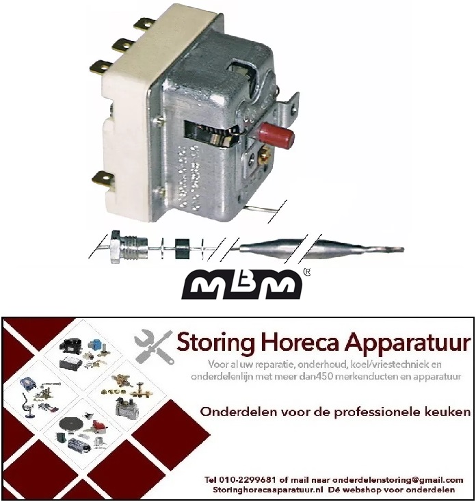 VE483375258 - Maximaalthermostaat uitschakeltemp. 232°C 3-polig 20A friteuse MBM EF77
