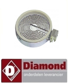 E65/2VC4T, E65/4VC7T  - VITROKERAMISCHE FORNUIS DIAMOND EUROPE HORECA EN GROOTKEUKEN REPARATIE ONDERDELEN​​