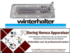 199416056 - Contact element 1800W 230V VC 2 L 257mm B 112mm H 27mm vaatwasser aansluiting vlaksteker 6,3mm Winterhalter