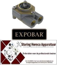 424401914 - Doorstroommeter draad 1/4" koper met LED stekeraansluiting met pakking EXPOBAR