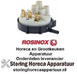 108541017 -Pressostaat drukbereik 40/20mbar aansluiting 6mm ø 58mm drukaansluiting horizontaal spoeltechniek ROSINOX