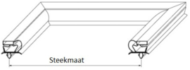 270900619 -  Koeldeurrubber B 176mm L 420mm steekmaat voor koelkast DESMON