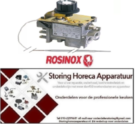 934101188 -Gasthermostaat type serie 630 Eurosit 110-190°C gasingang 3/8" gasuitgang 3/8" ROSINOX