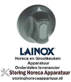 134111771 -Knop schakelaar nulstreep ø 42mm as ø 6x4,6mm afvlakking boven zwart LAINOX