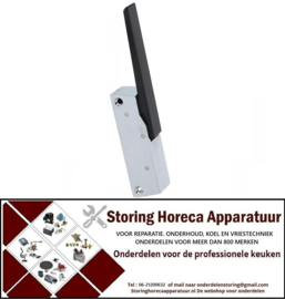203690416 - Deur hendelsluiting L 122mm bevestigingsafstand 104mm niet afsluitbaar koelapparaat G 880 PVC