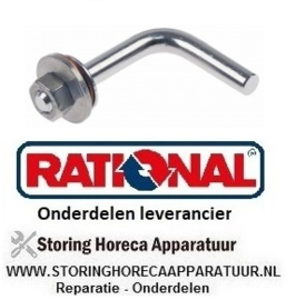 105694658 - Schroefdraadstuk haaks L 42mm RVS draad M6 ø 6mm RATIONAL