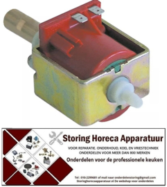 195500179 - Vibriatiepomp type EX 5, 24V, 48W, 50/60Hz ingang ø 6 uitgang ø 1/8" ID ULKA uitgang vlak koper L 123mm