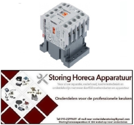 354381167 - Relais AC1 20A 230VAC (AC3/400V) 9A/4kW hoofdcontact 4NO aansluiting schroefaansluiting