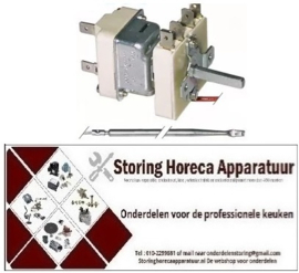353390052 - Thermostaat t.max. 185°C instelbereik 90-185°C 1-polig 1NO 15A voeler ø 4mm voeler L 229mm