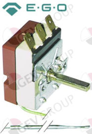 130.55.13219.610 - Thermostaat t.max. 90°C instelbereik 32-90°C 1-polig 1CO 16A voeler ø 6mm voeler L 129mm