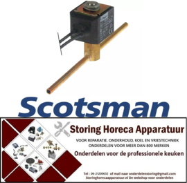 444370415 - Magneetventiel recht 230V drukbereik 0-10bar DN2,5 aansluiting 4mm soldeeraansluiting PARKER SCOTSMAN