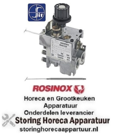 112101125 -Gasthermostaat type serie 630 Eurosit 100-340°C gasingang 3/8" gasuitgang 3/8" ROSINOX