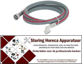 542520011 - Toevoerwaterslang PVC recht-haaks DN13 aansluitingen 3/4" L 2000mm werkdruk 10bar