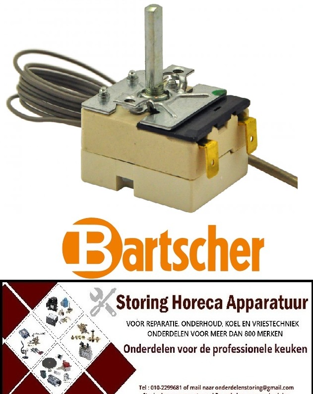 VE195375087 - Thermostaat 50°-300°C 1-polig Voeler 160/Ø3mm Capillair 870mm BARTSCHER