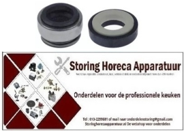 125510693 - Glijring dichting voor schacht ø 12mm schuifring buiten ø 24mm schuifring H 15,5mm