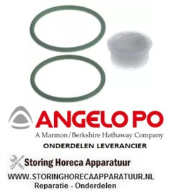 389510219 - O-ring set plus vet  2 stuk voor friteuse ANGELO-PO