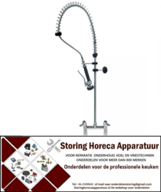 336548914 - Voorspoeldouche CLASSIC hendelgreep keramisch bovendeel 1/2" kraan tweegats