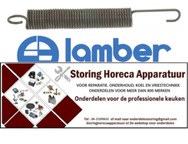 175506199 - Trekveer ø 40,5mm totale lengte 355mm draad ø 5mm L1 220mm D1 ø 40,5mm voor kap H1 30mm L 355mm LAMBER