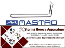 254419196  - Verwarmingselement 55W 220V L 410mm B 50mm H 80mm kabellengte 1600mm pijp ø 8,5mm ontdooiing Mastro