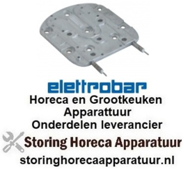 525416237 - Contact element 1400W 230V VC 1 L 133mm B 120mm H 10mm vaatwasser aansluiting soldeeraansluiting  ELETTROBAR