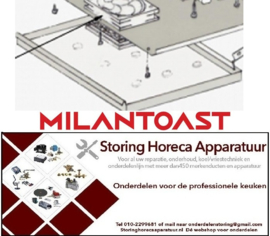 25518748  - Opvangbak (Brood) voor MILAN TOAST 18051