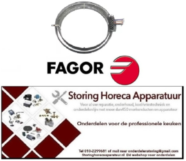 376417676 -Verwarmingselement 18000W 230V VC 3 ID ø 410mm OD ø 477mm L 477mm H 110mm B1 110mm H1 20mm FAGOR