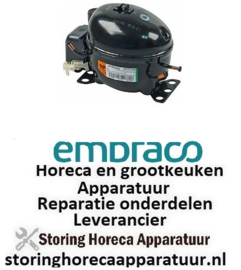 1443070230 -Compressor koelmiddel R404A type 220-240V 50Hz LBP 7,8kg 1/4HP cilinderinhoud 4,5cm³ CSIR 164W EMBRACO