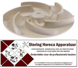 048521262  - Pompschoep ø 102mm H 19mm rotatierichting rechts draad M10L messen 6