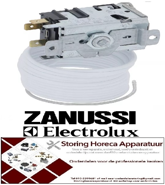 204390589 -Thermostaat RANCO type K22-L1083 voeler ø 2mm capillaire 1250mm instelbereik -6 tot -20°C CO ELECTROLUX