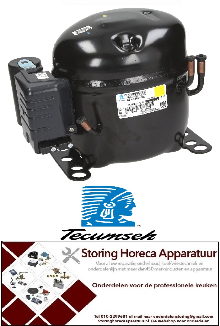 157605219 - Compressor koelmiddel R404A type AE4460Z-FZ 220-240V 50H vervanger voor de ( CAE9462T R22 compressor ) TECUMSEH