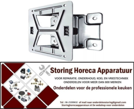 155592171 - Wandhouder voor slanghaspel zwenkbaar RVS rotatiehoek 80° L 300mm B 268mm PREMIUM PLUS