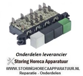 5243.478.40 - Schakelaarcombinatie 4-maal wit-grijs-grijs-groen 250V, 16A