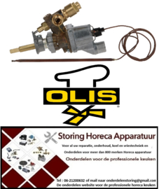 851101173 - Gasthermostaat SABAF type SABAF t.max. 300°C gasingang M13x1 M (pijp ø 8mm) OLIS